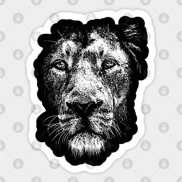 Lion Face Sticker by adik